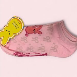 New Pink Peep Ankle Socks / 2pr.